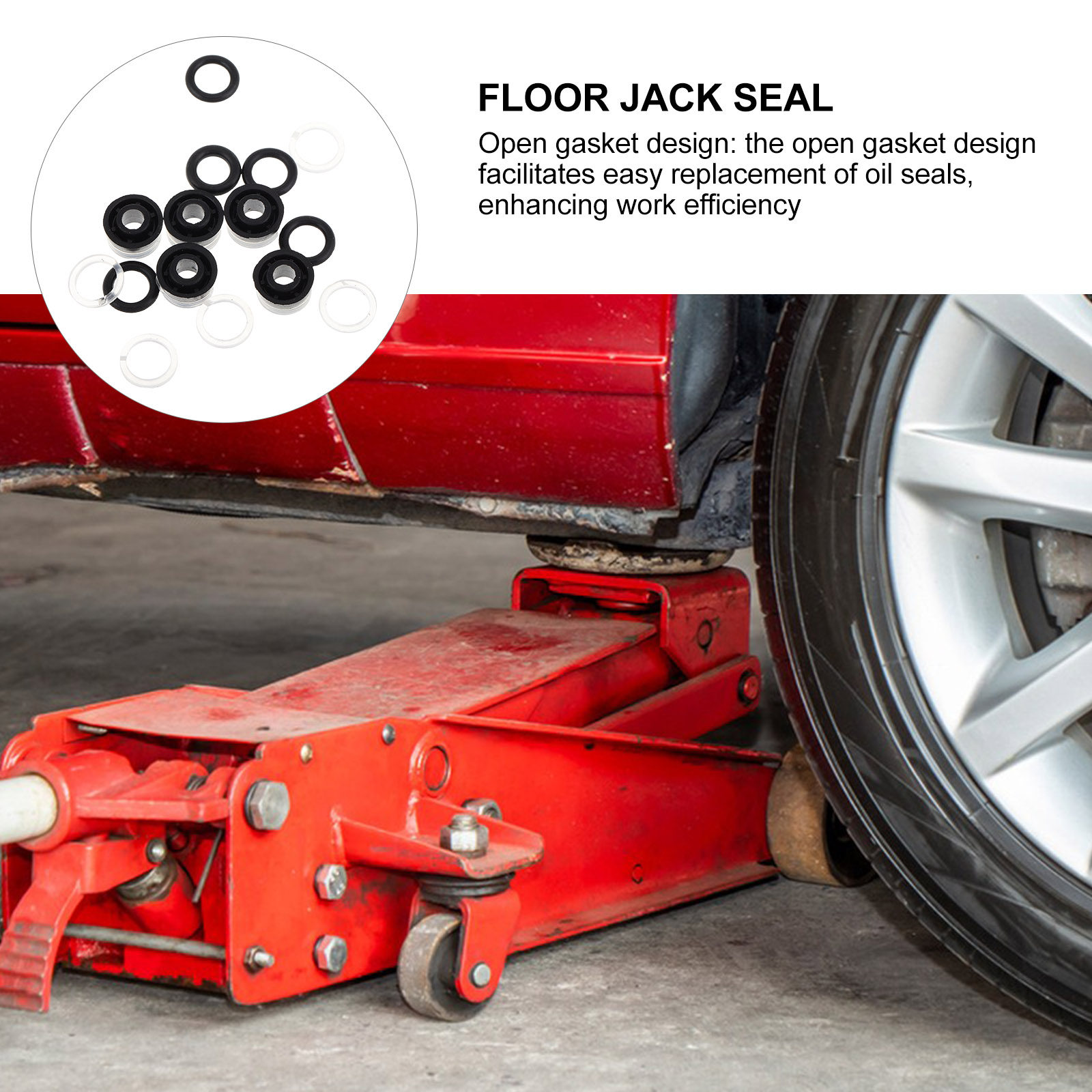 Hydraulic Floor Jack - 5Sets Jack Oil Seal Washer Replacement