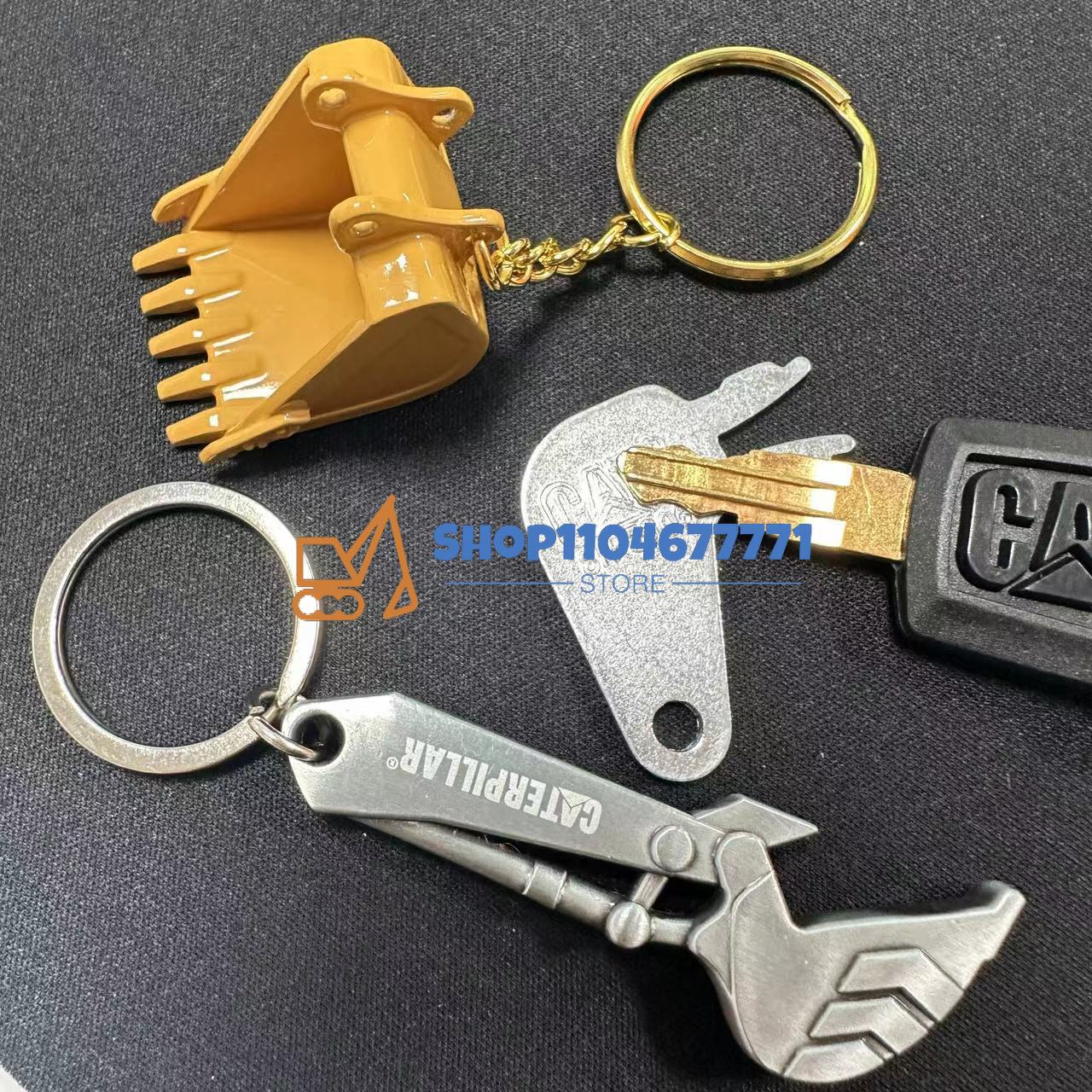 Heavy Equipment With Bucket - 5P8500 8H5306 Excavator Heavy Equipment Keychain