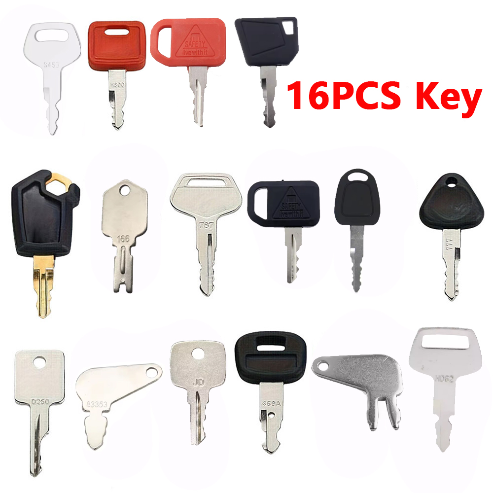 Heavy Equipment Key Set - 16PCS Heavy Equipment Key Set for