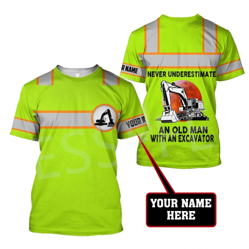1 Piece Custom Your Picture Te - огляд і ціна Heavy Equipment Pictures