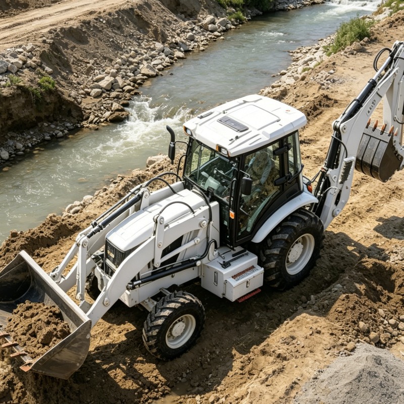 Loader Backhoe Industrial Grad - огляд і ціна Heavy Equipment Work