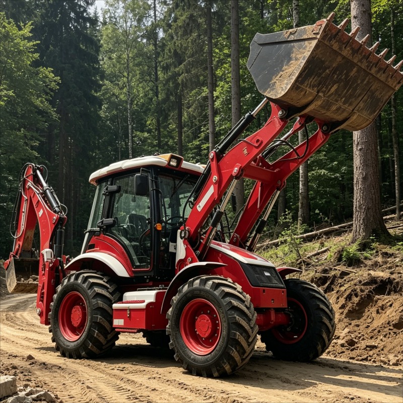 Loader Backhoe Industrial Grad - огляд і ціна Heavy Equipment Work