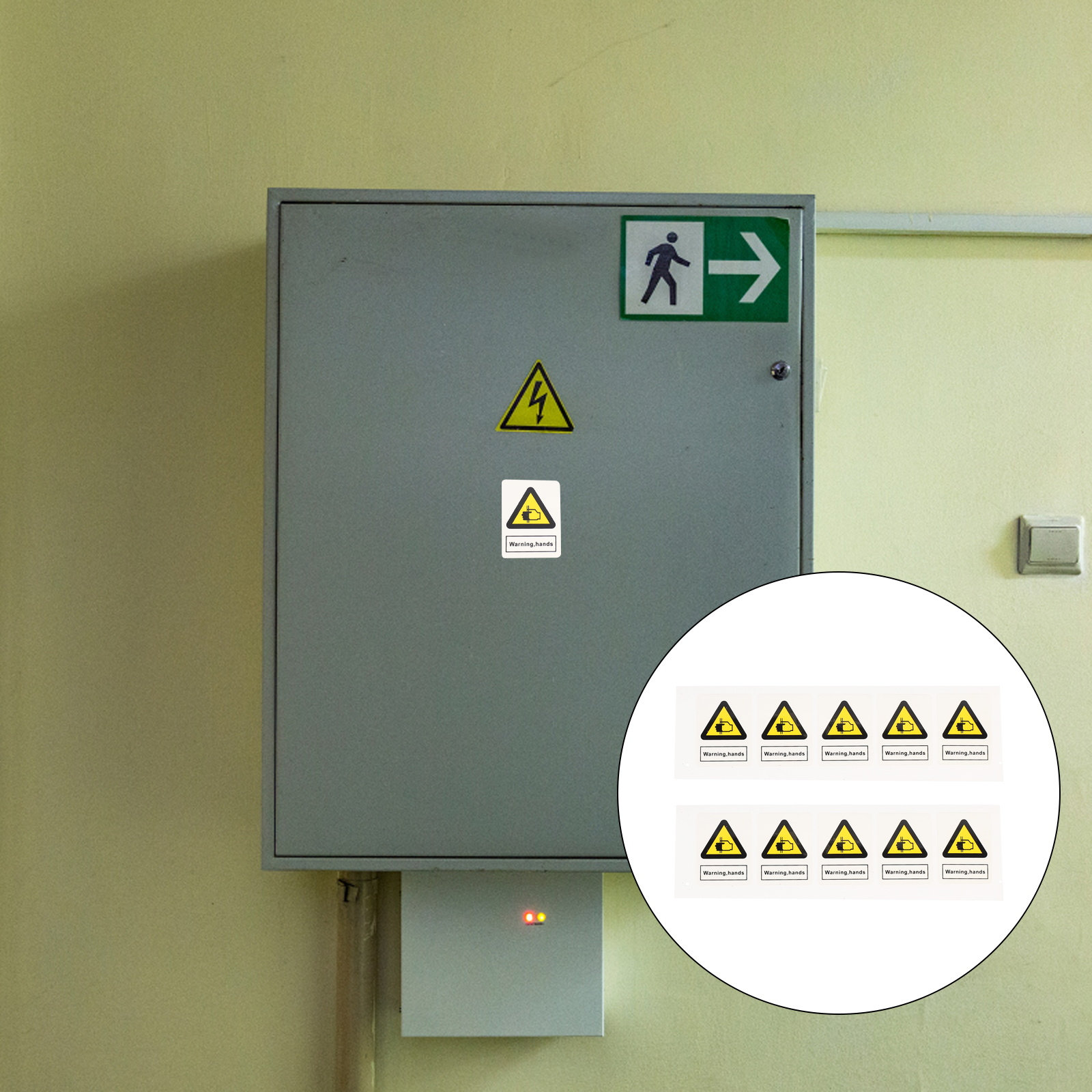 10Pcs Warning Hands Pinching S - огляд і ціна Heavy Equipment Sign