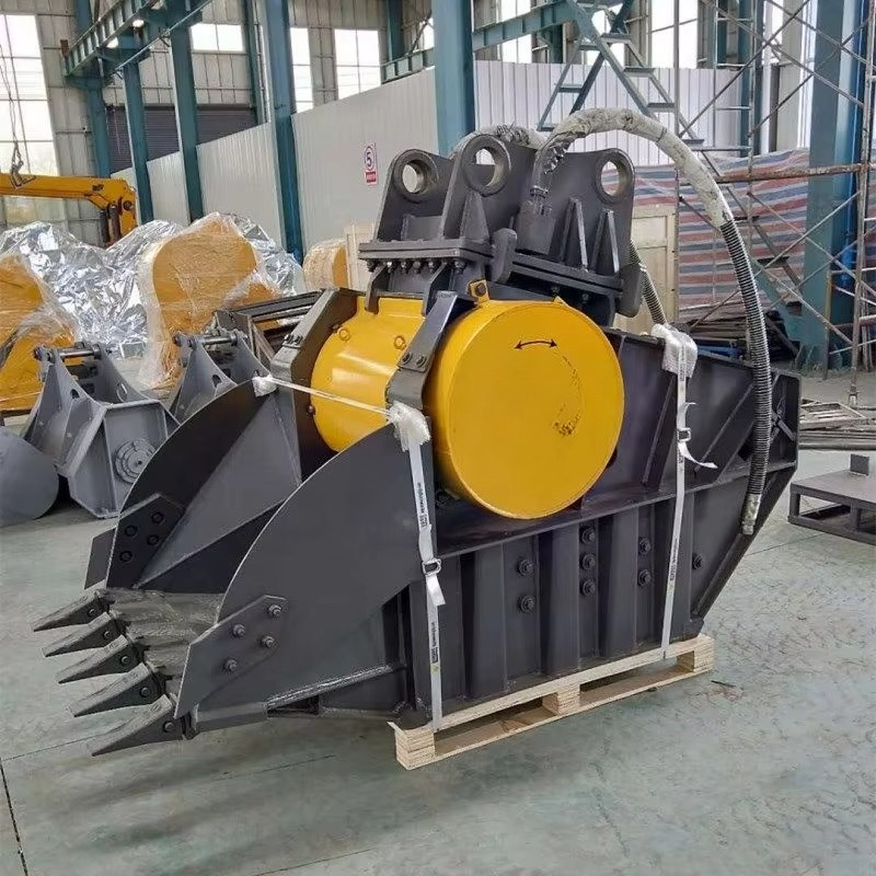 Excavator Jaw Crusher Bucket H - огляд і ціна Heavy Equipment With Bucket