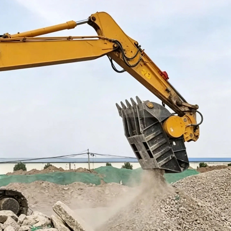 Rock Excavator Crusher Bucket  - огляд і ціна Heavy Equipment With Bucket