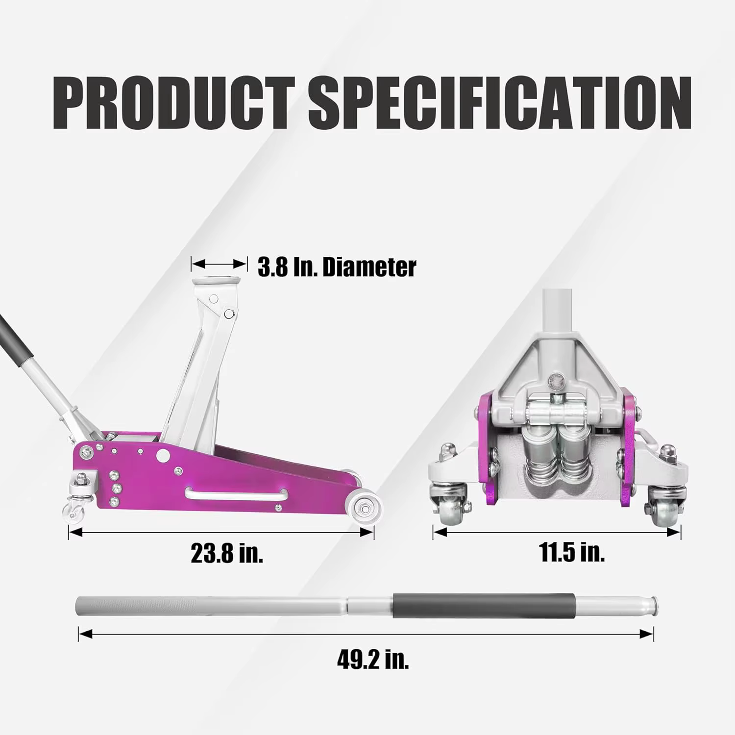 1.5 Ton Low Profile Aluminum S - огляд і ціна Hydraulic Floor Jack