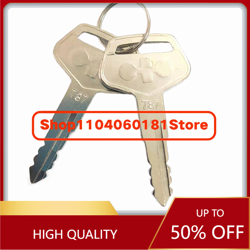 2pcs/set Silver 787 Ignition K - огляд і ціна Heavy Equipment Key Set