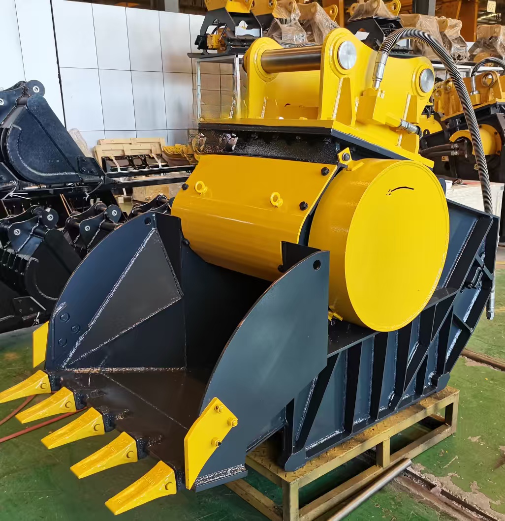 Hydraulic Excavator Crusher Bu - огляд і ціна Heavy Equipment With Bucket