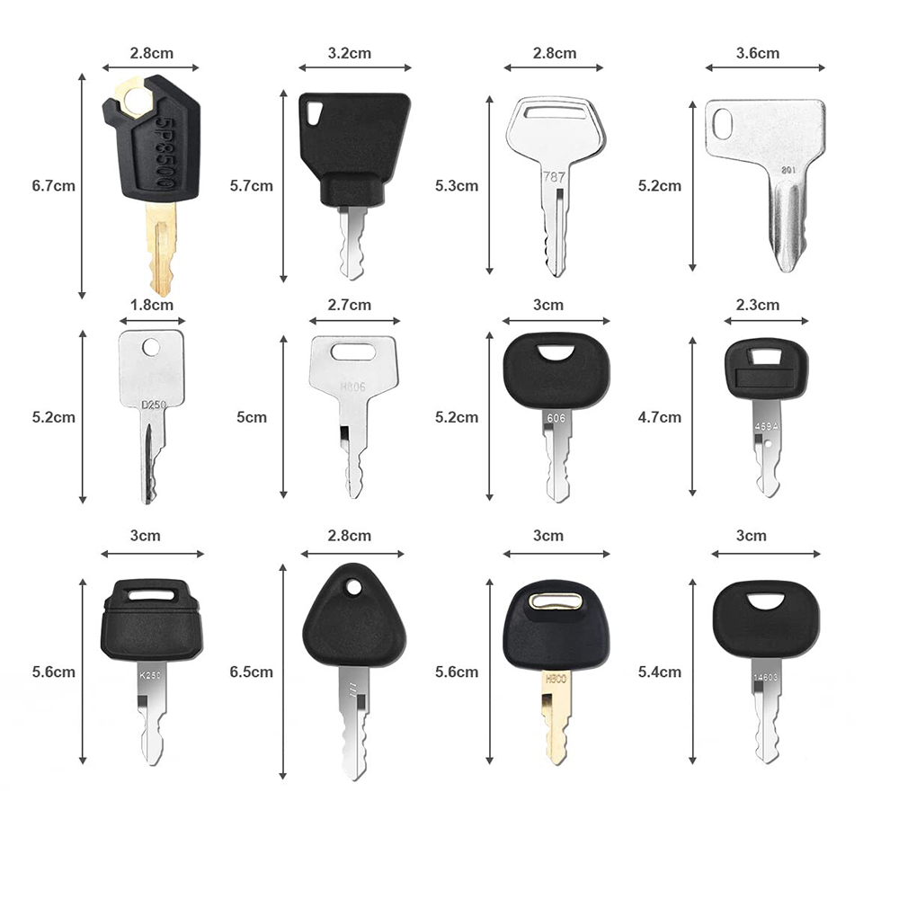 12Pcs Heavy Equipment Construc - огляд і ціна Heavy Equipment Key Set